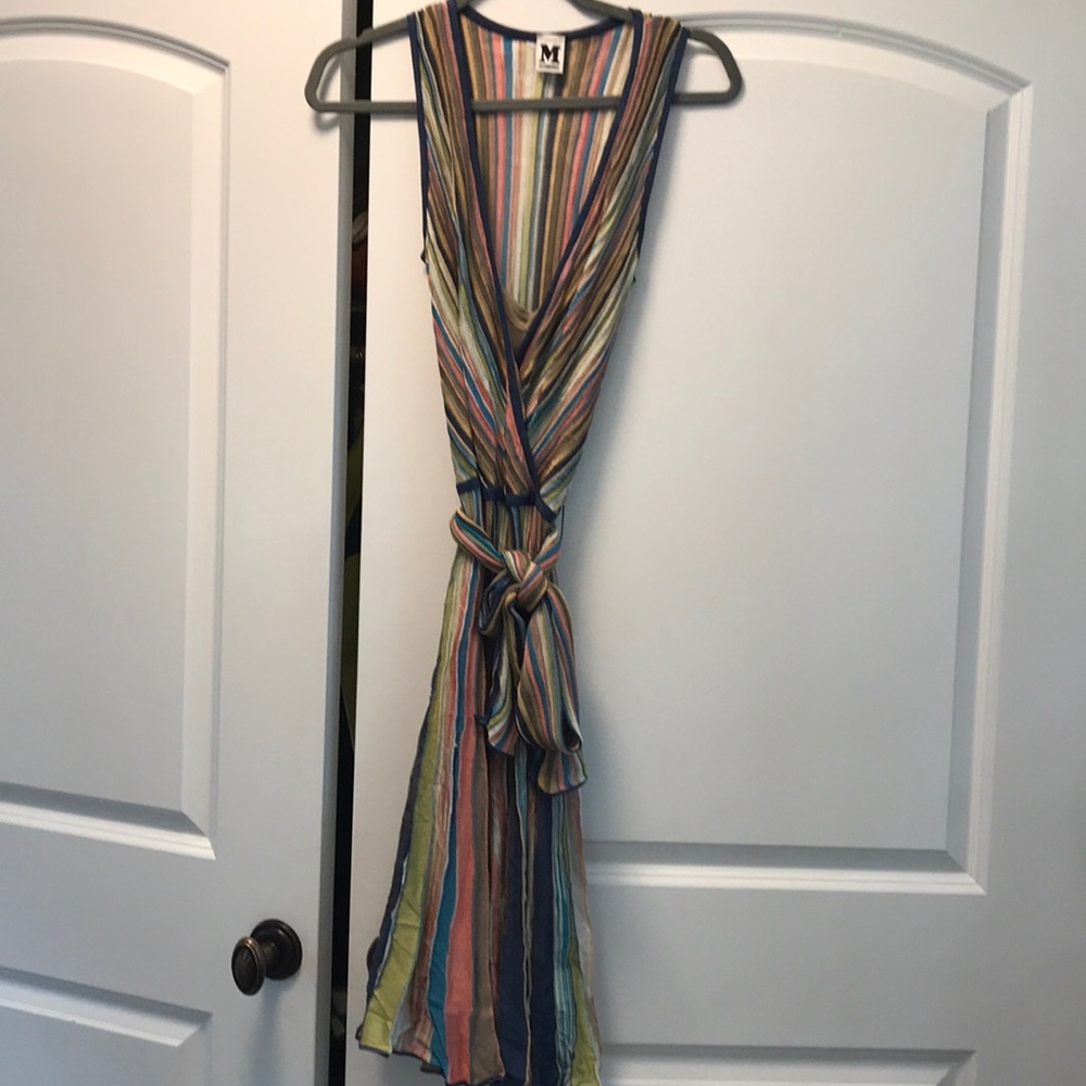 Missoni signature striped dress with belt 8
